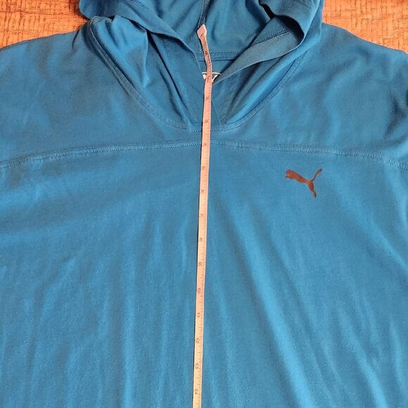 Puma Women's Lightweight Blue Hoodie - Picture 9 of 15
